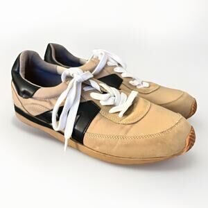 LOFT Womens Brown Black Lace Up Sneakers Casual Walking Shoes Size 6 y2k